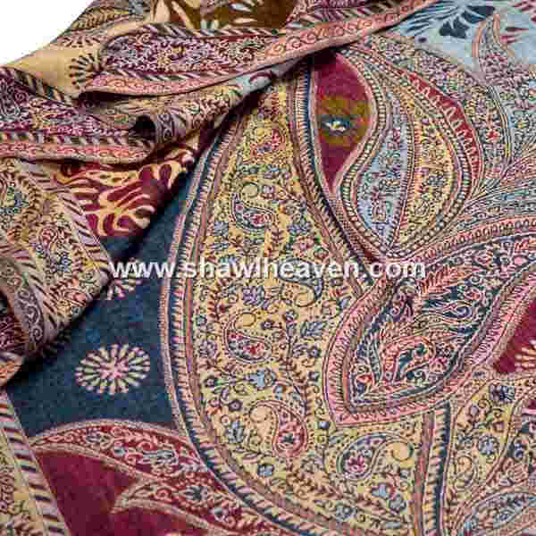 Indian wool paisley Scarves, bufanda, schal Manufacturer